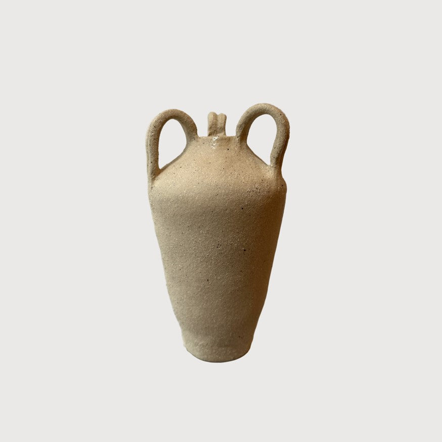 Buttercream Three Handle Vase Small