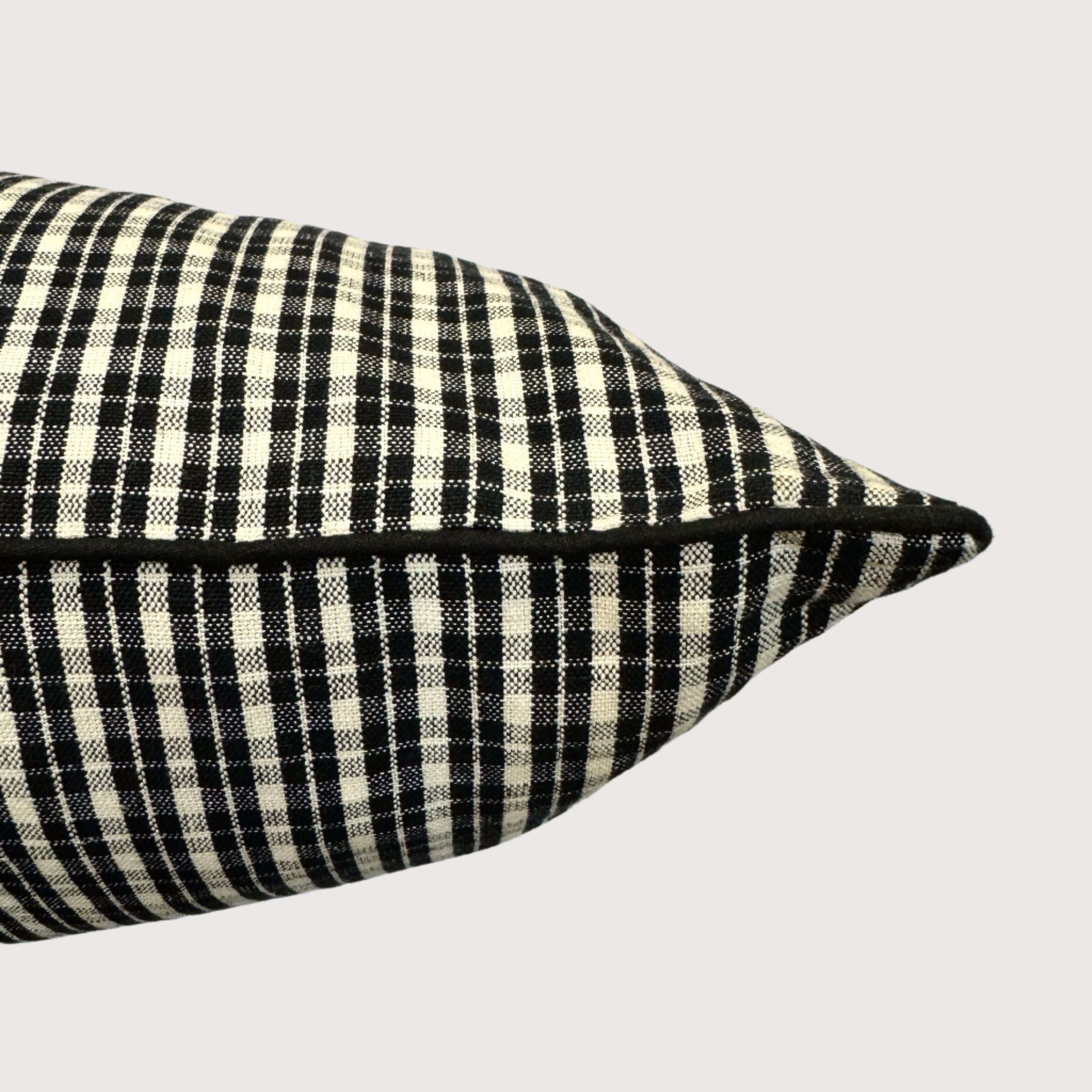 Rucola Black Lumbar Cushion 40x60cm