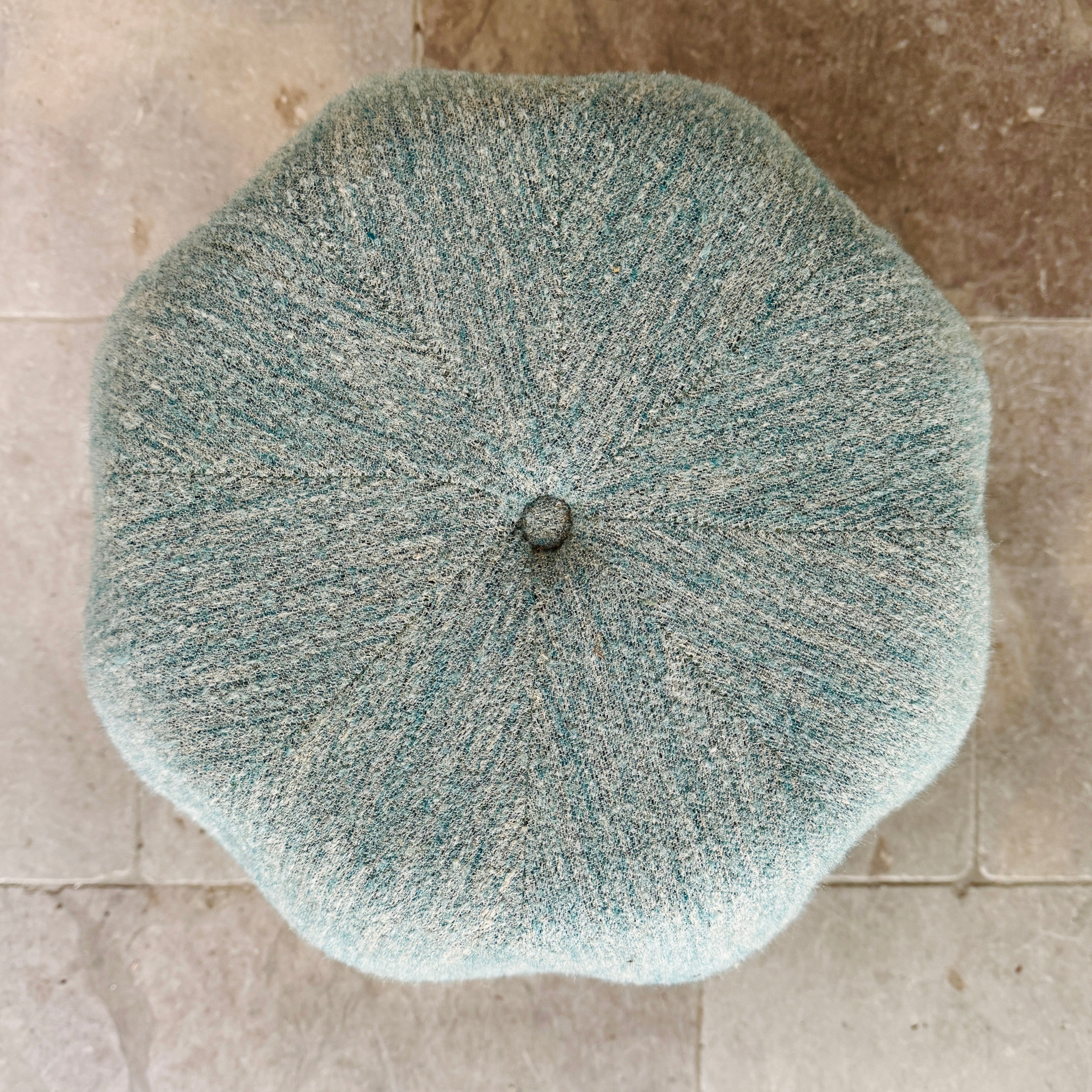 Buttoned Egg Ottoman