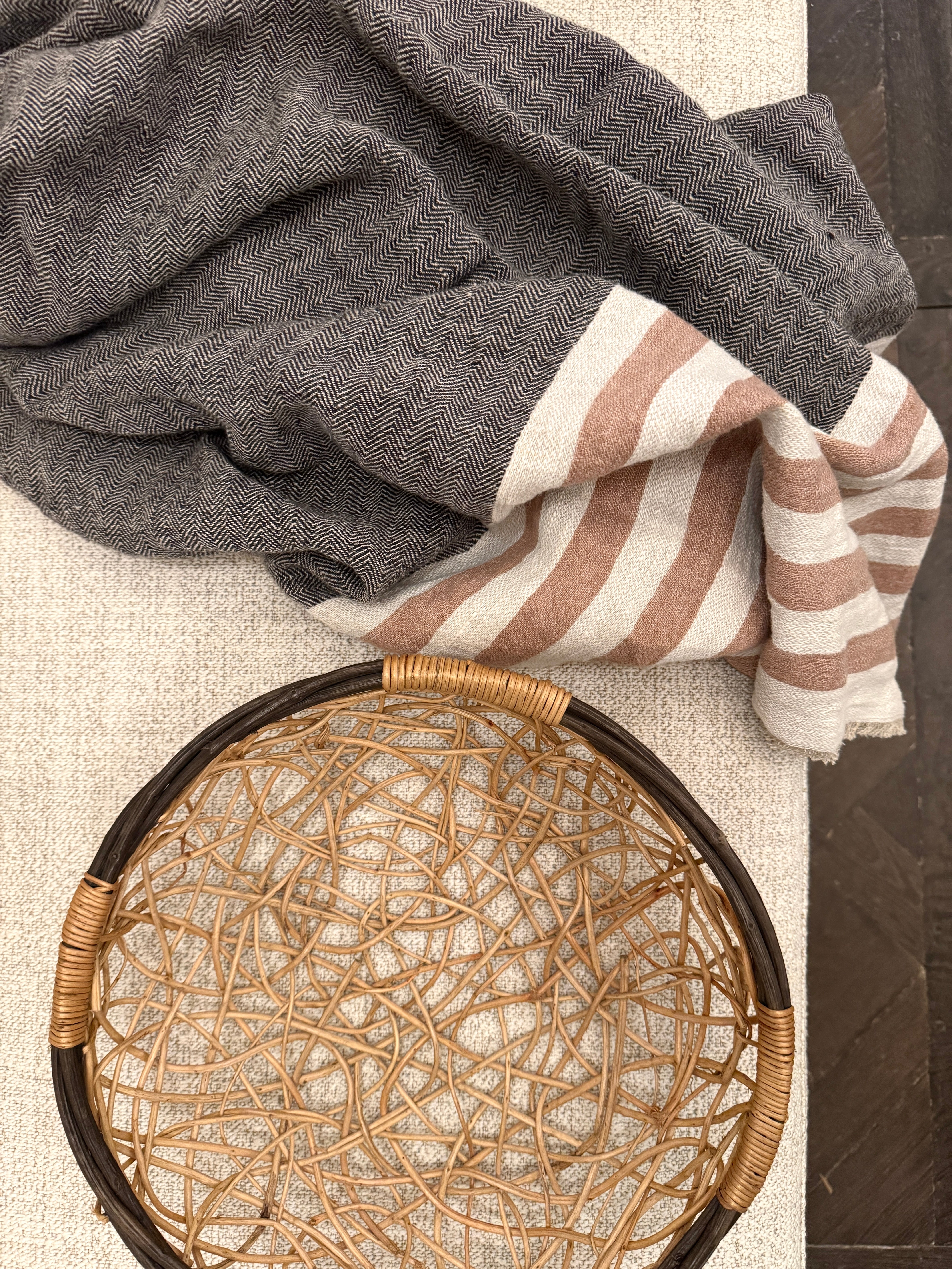 Zambian Cane Basket Open Weave