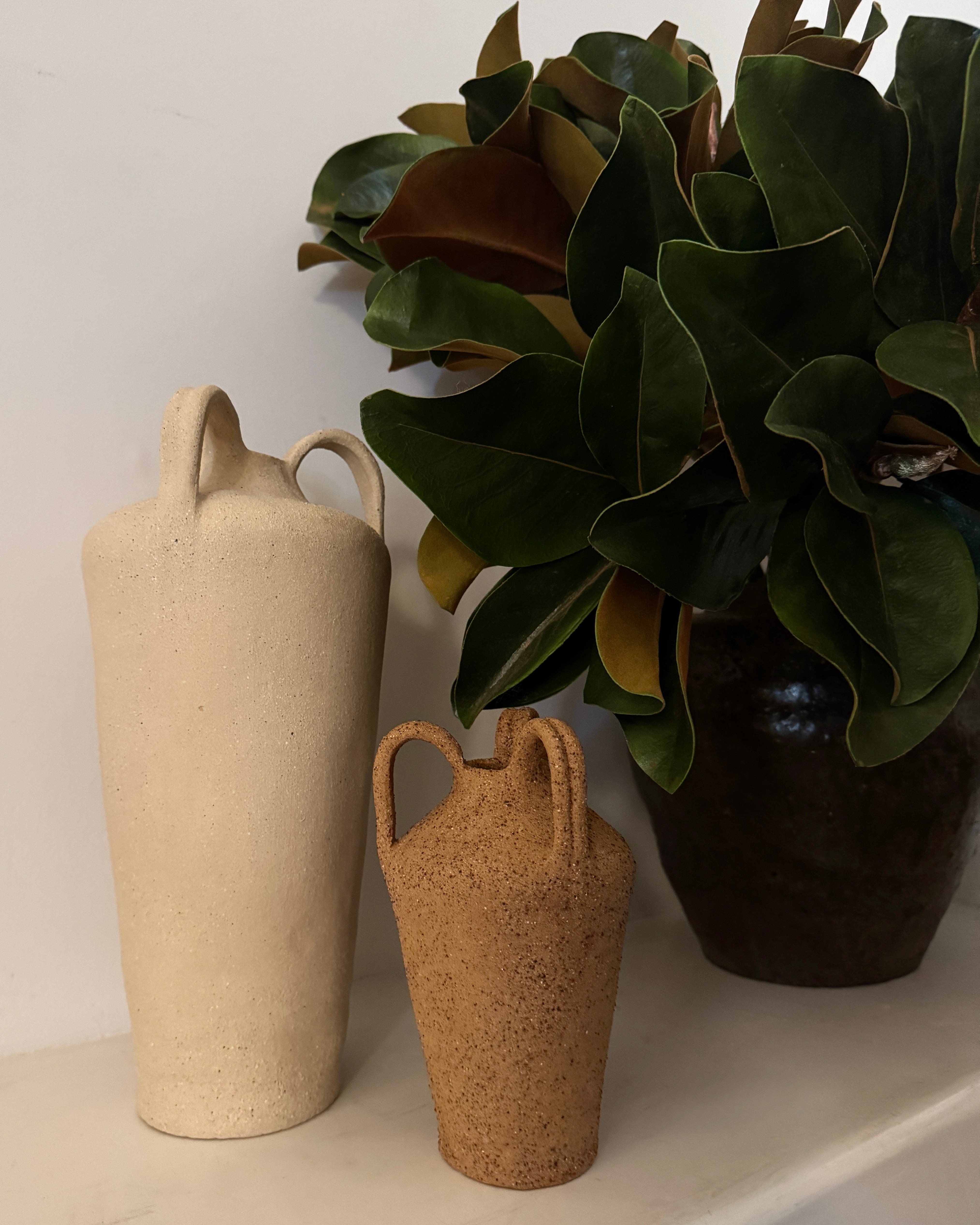 Desert Sand Three Handle Urn Small