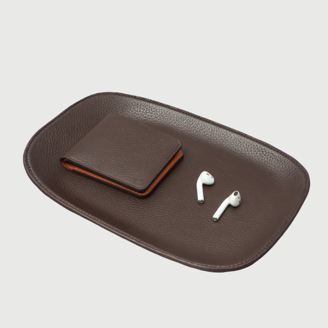 Leather Valet Tray, Large