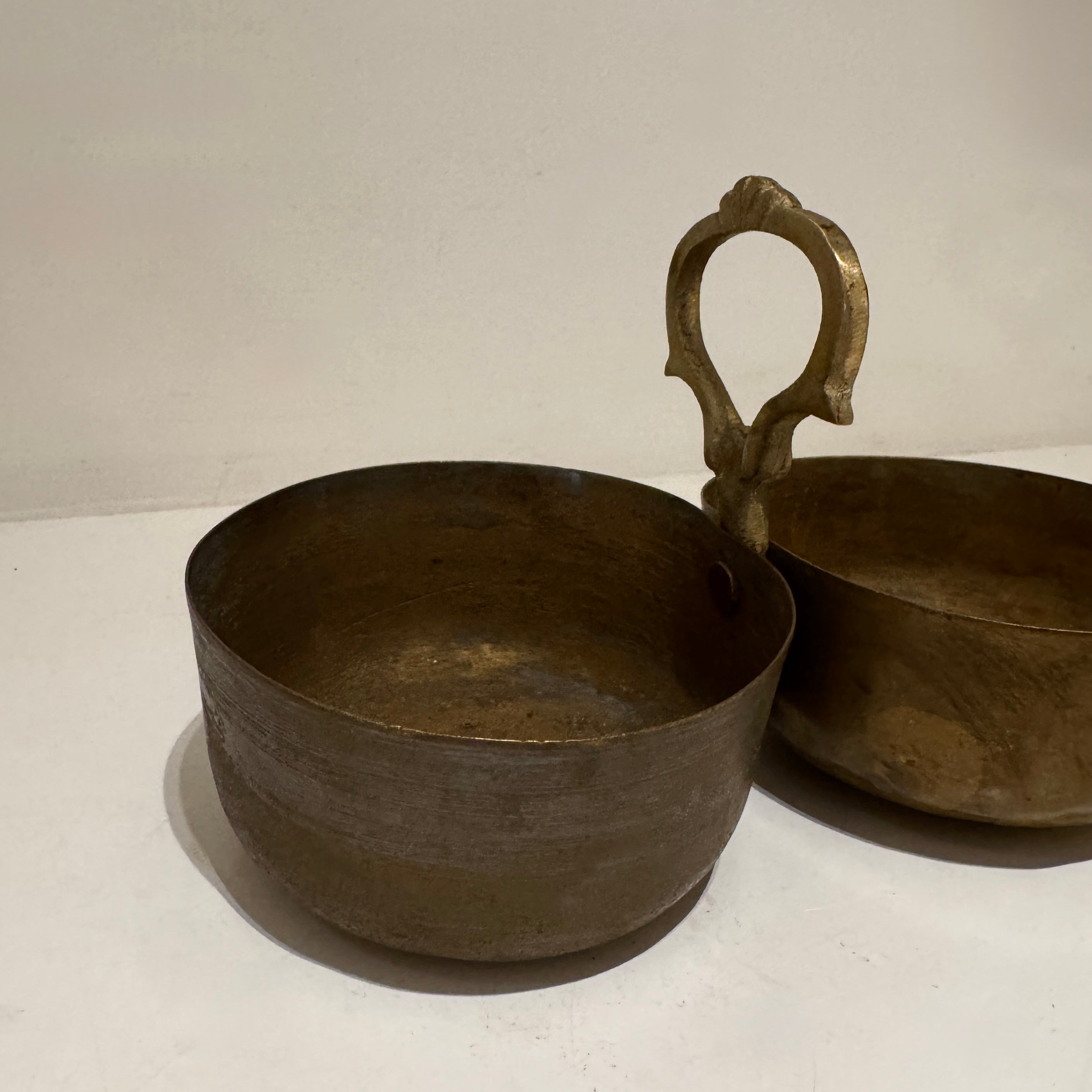 Vintage Brass Serving Vessel Small