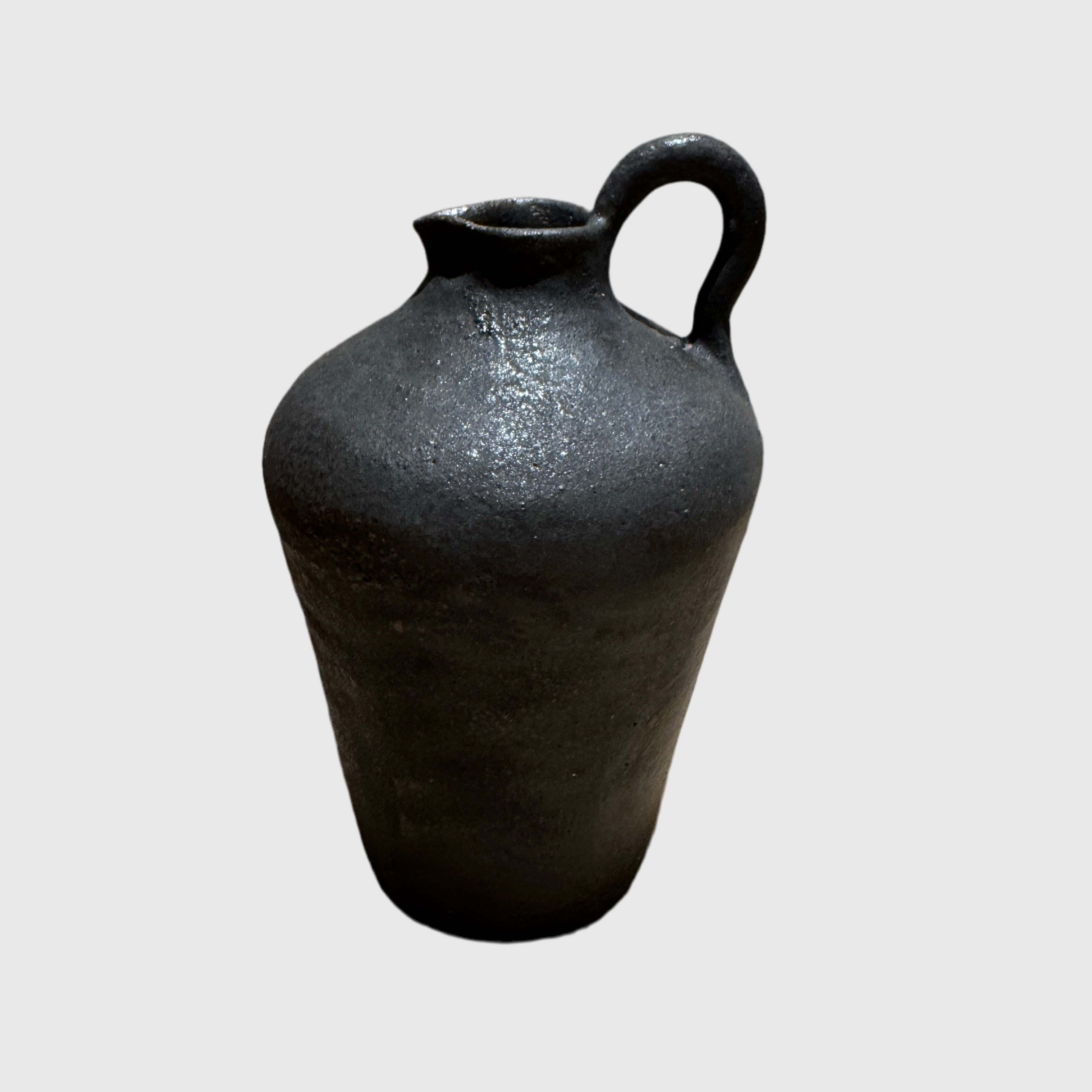 Black Jug Small w Hook Handle