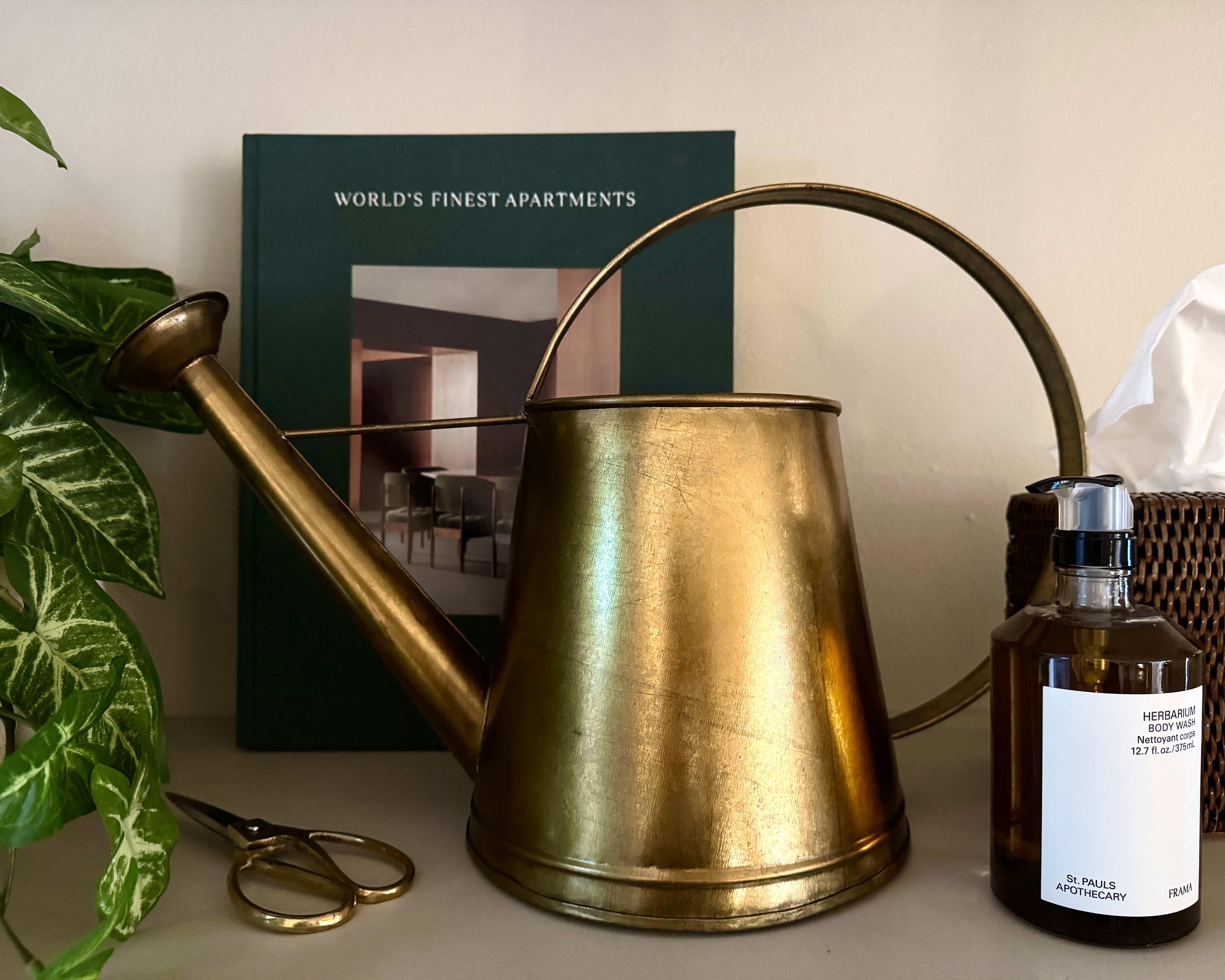 Alloy Gold Watering Can