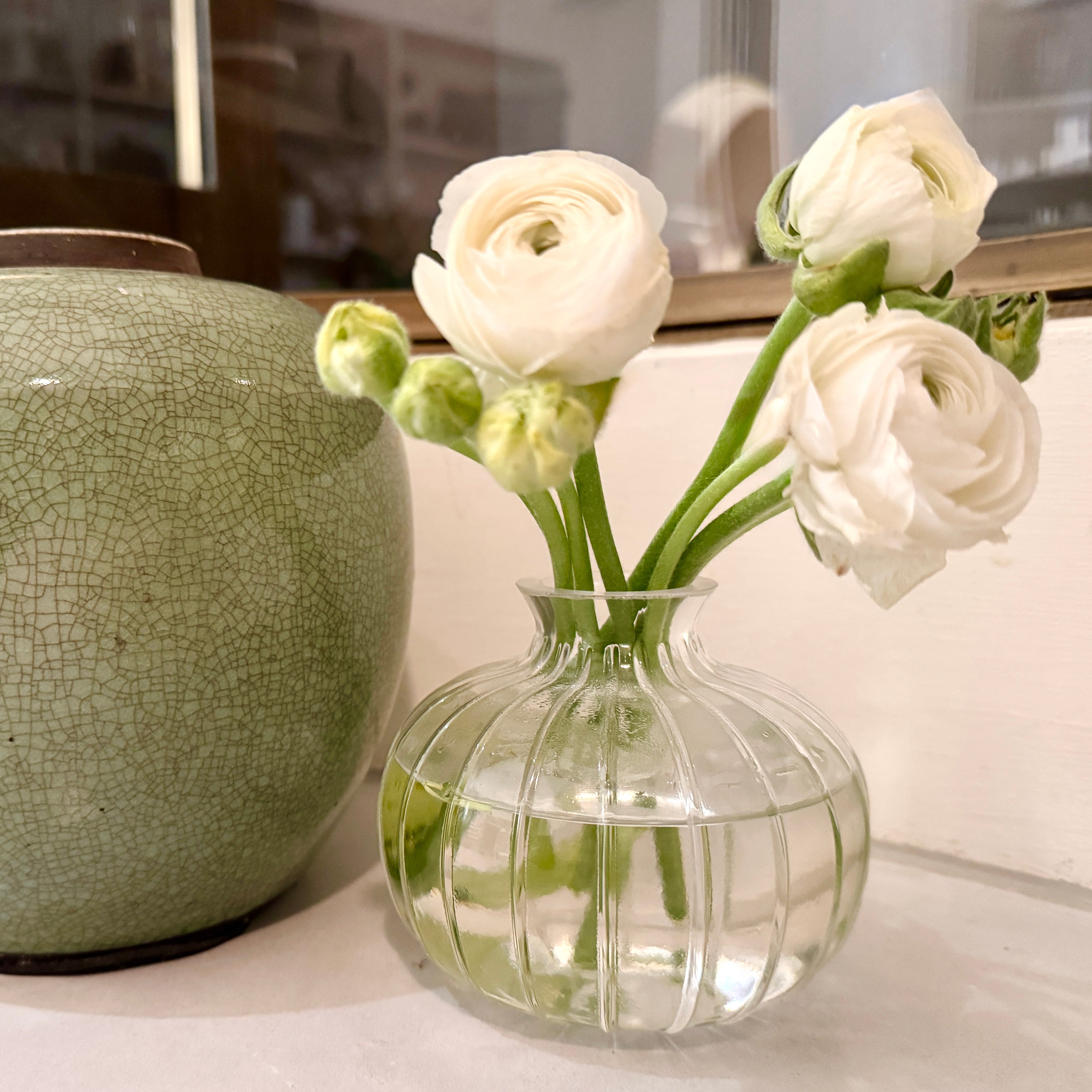 Clear Eleanor Glass Bud Vase