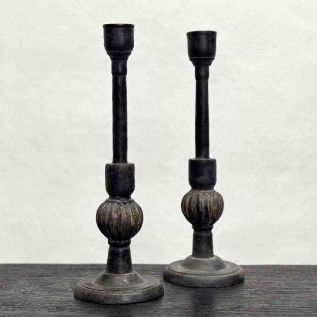 Menyala Dark Timber Candlestick