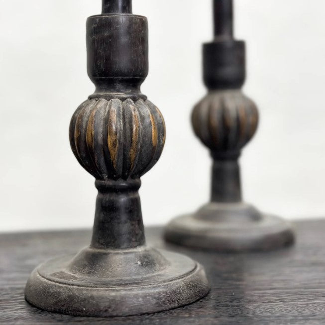 Menyala Dark Timber Candlestick