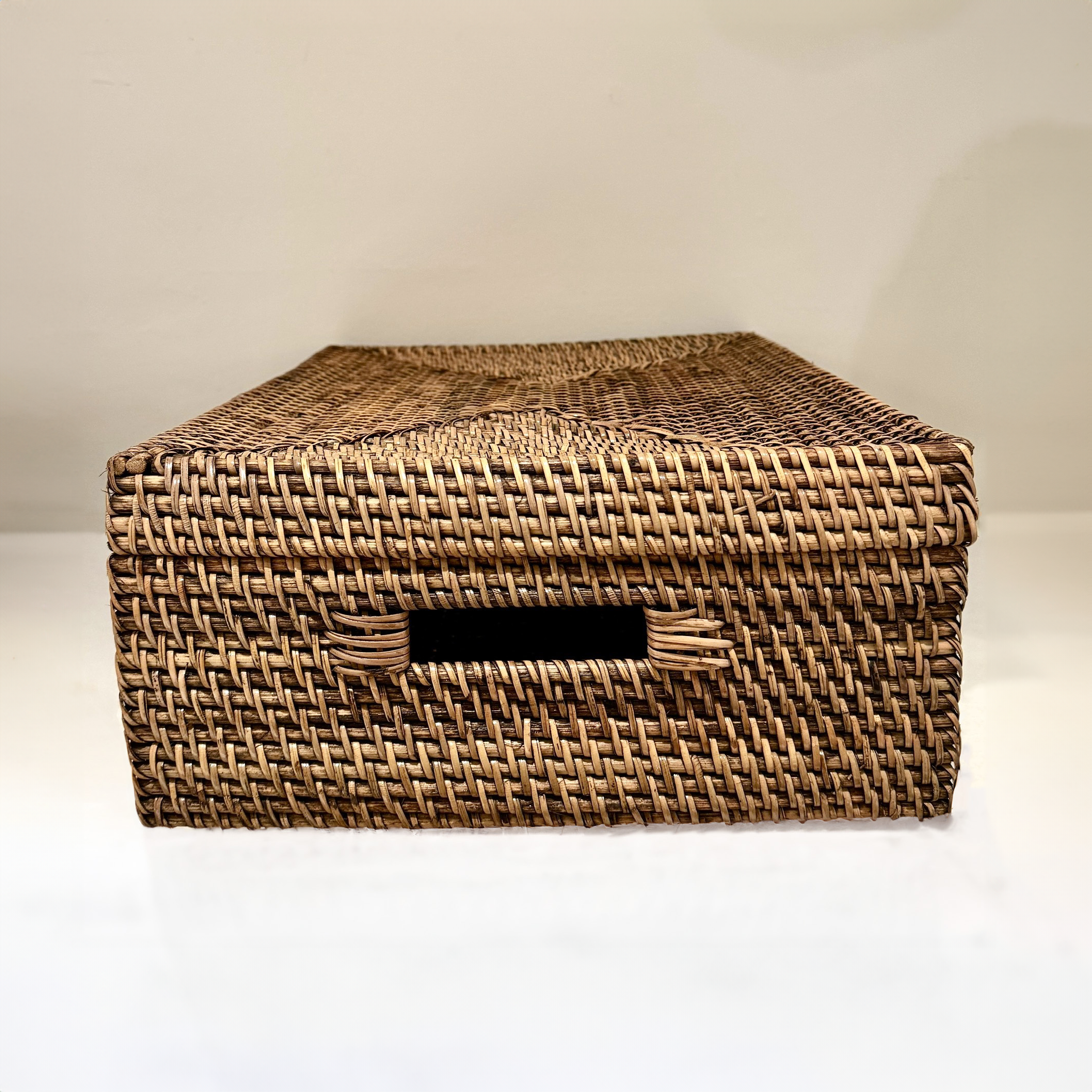 Rattan Rectangular Box, Brown