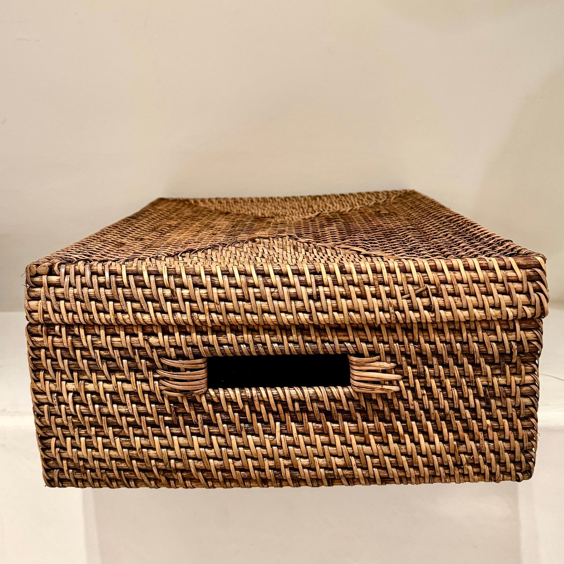 Rattan Rectangular Box, Brown