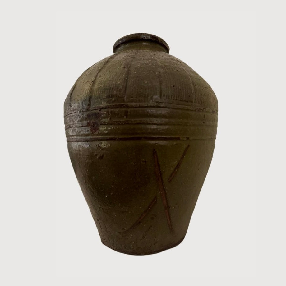 Olive Rice Wine Pot, Parachute Banding