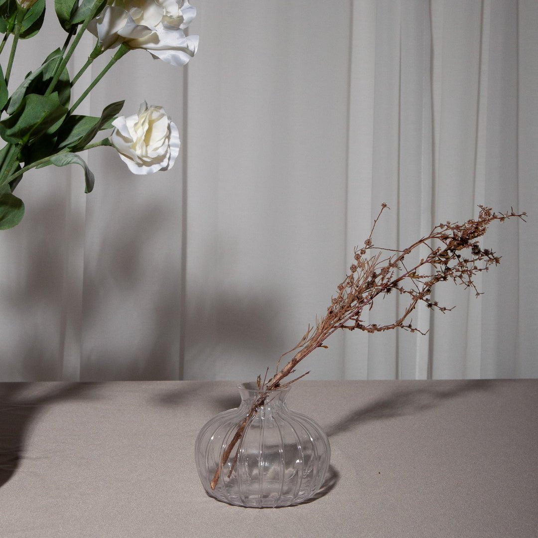 Clear Eleanor Glass Bud Vase