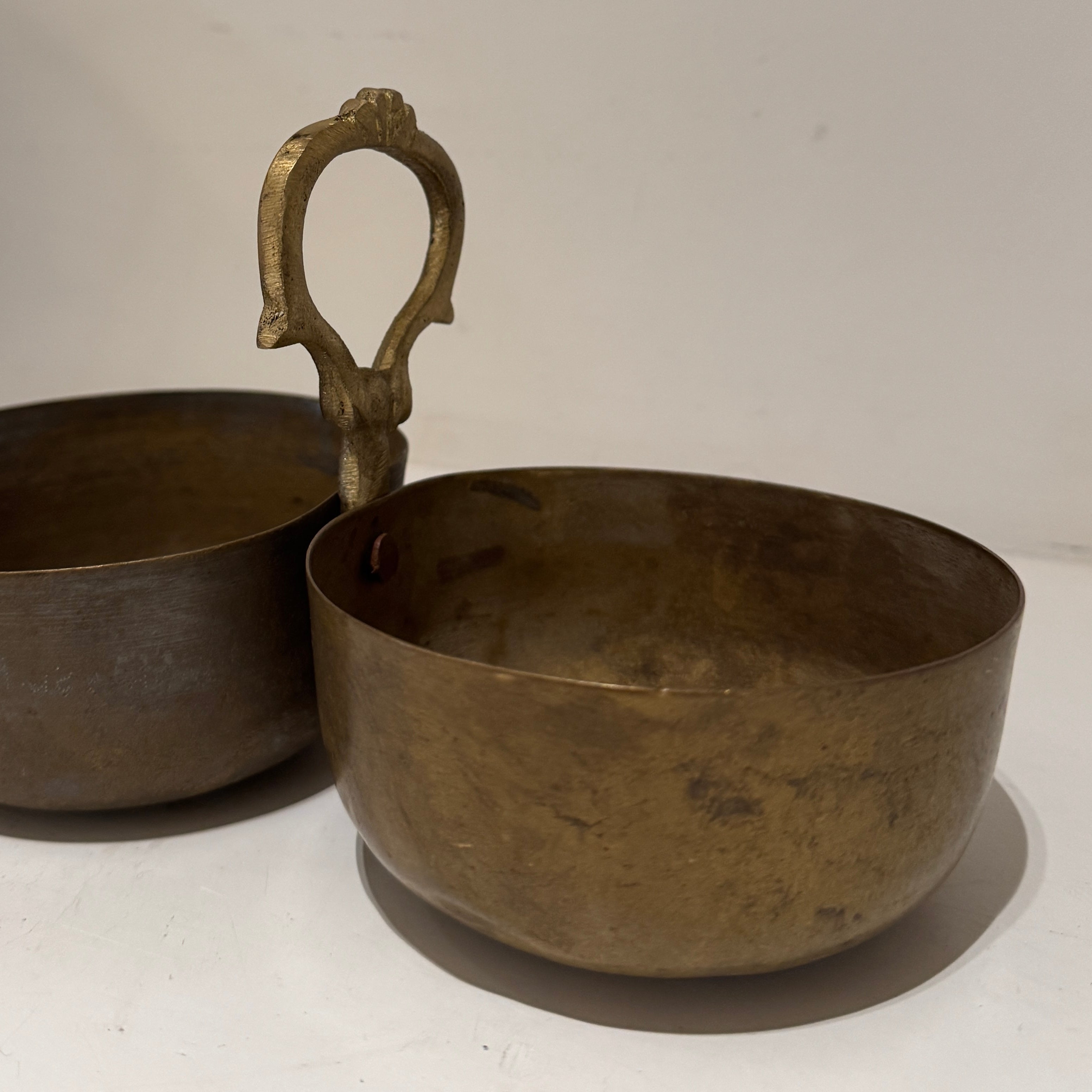 Vintage Brass Serving Vessel Small