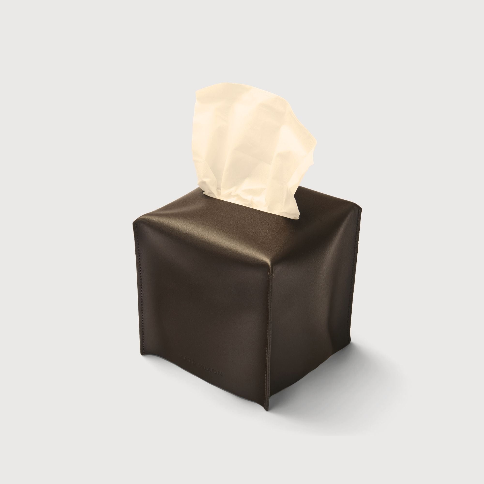 Oxford Leather Tissue Cover, Square