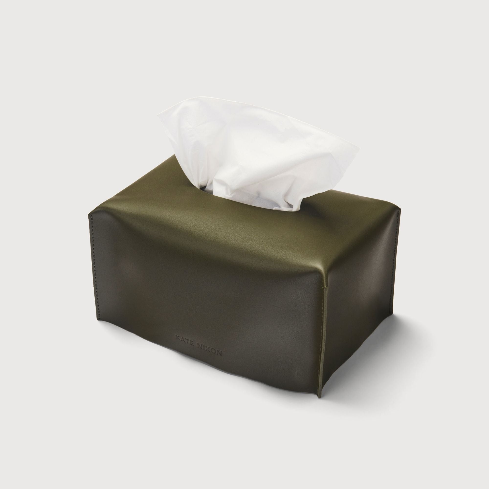 Oxford Leather Tissue Cover, Rectangle