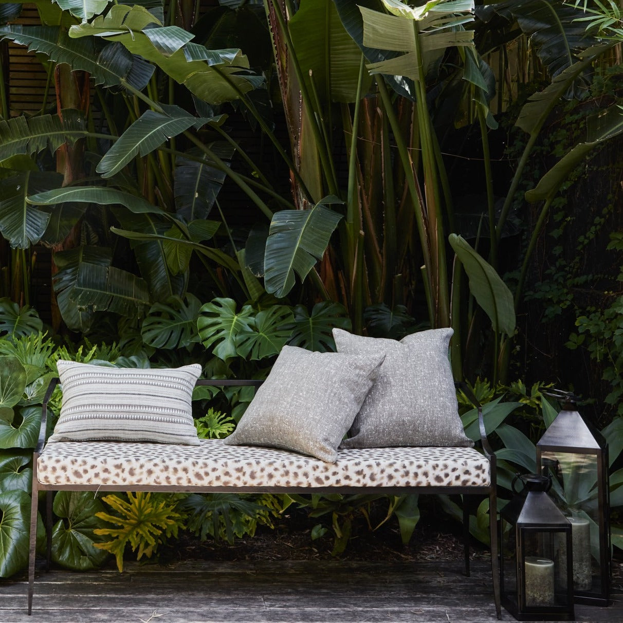 Azlan Stone Outdoor Cushion 35x55cm