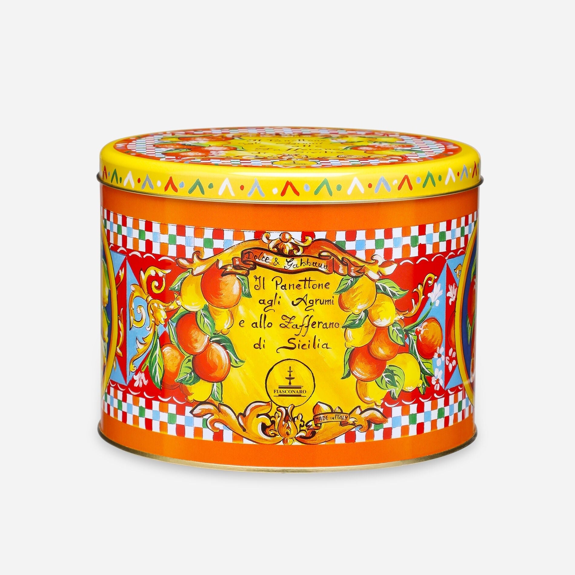 Dolce & Gabbana Tin Panettone Citrus Saffron 500g (Agrumi)