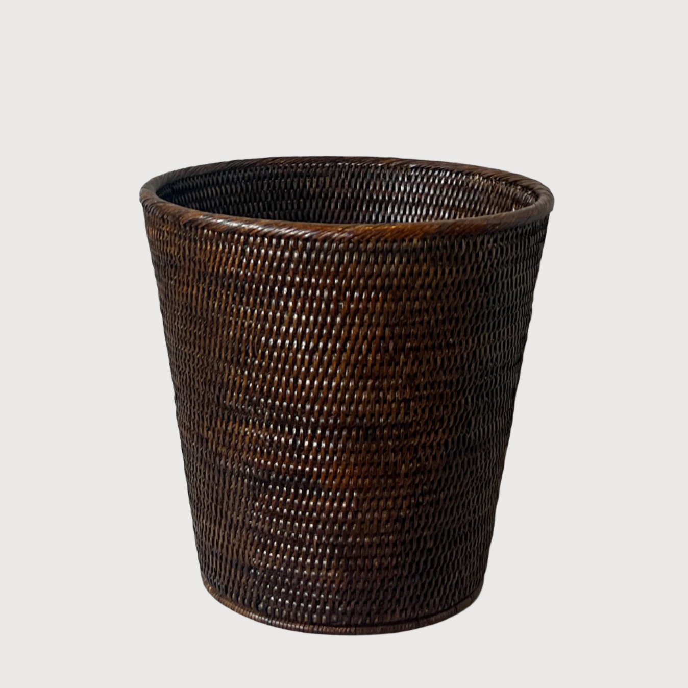 Round Tapered Rattan Bin