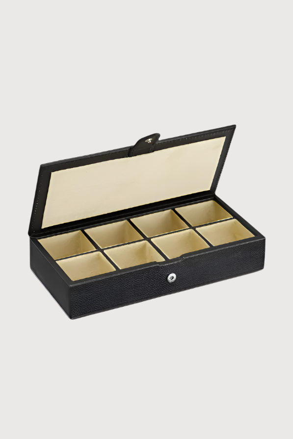 Leather Cufflink Box