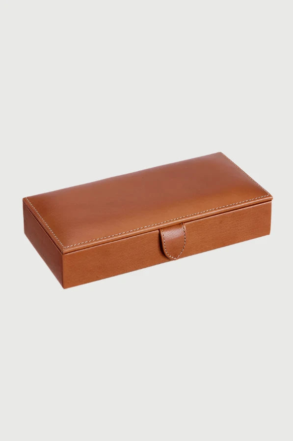 Leather Cufflink Box