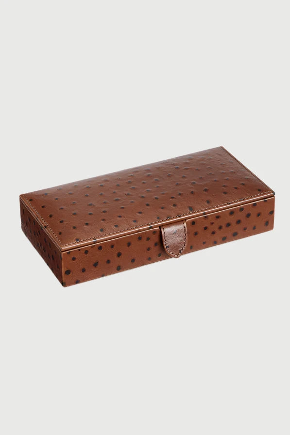 Leather Cufflink Box