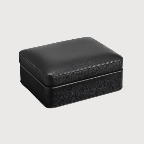 Leather Accessories Box, Black