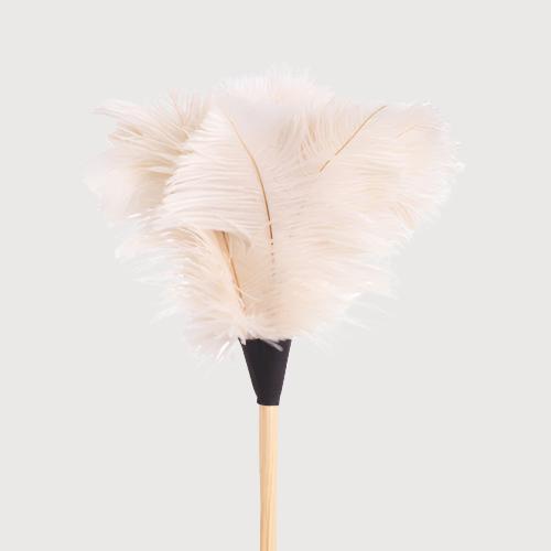 White Ostrich Feather Duster 50cm