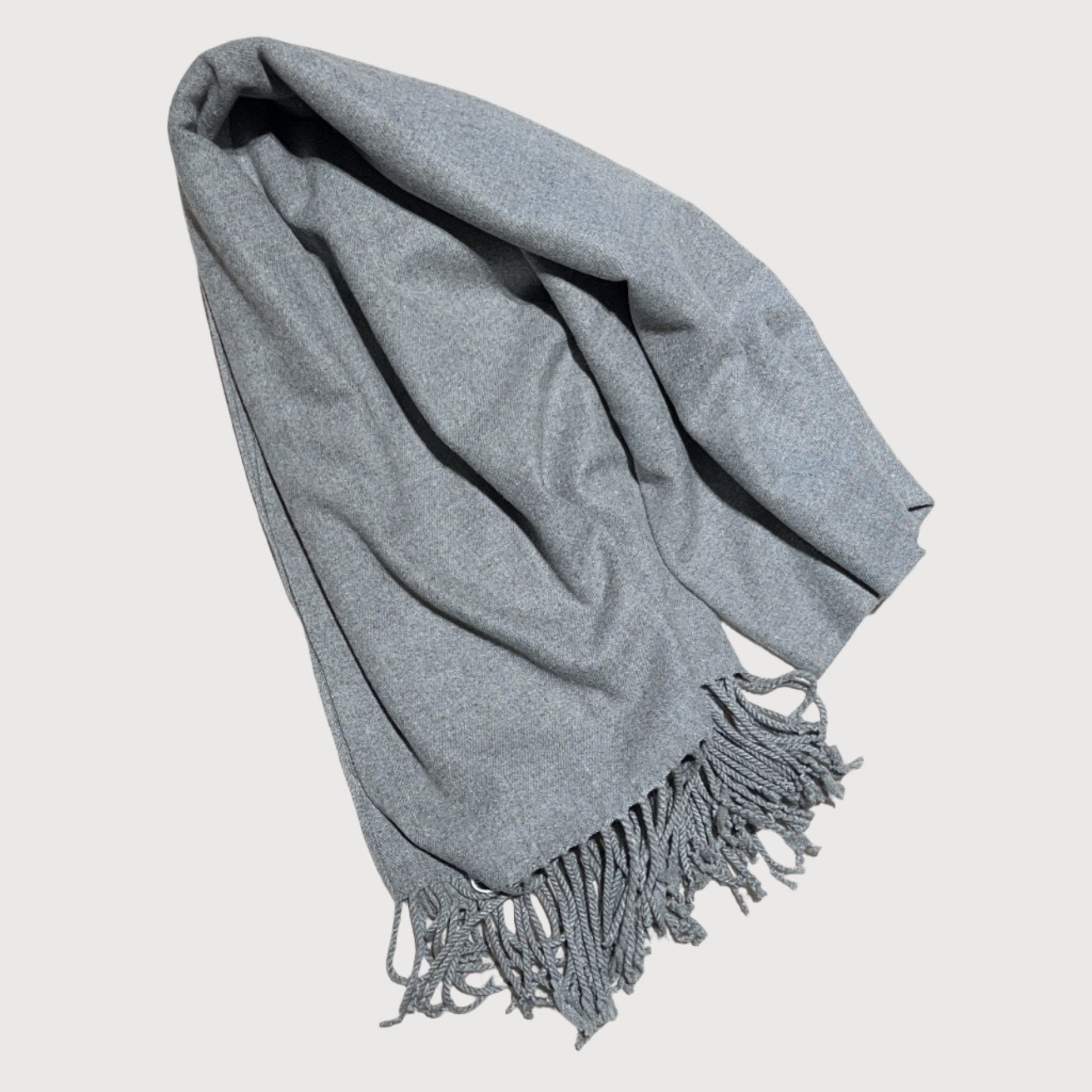 Fringed Cashmere Scarf