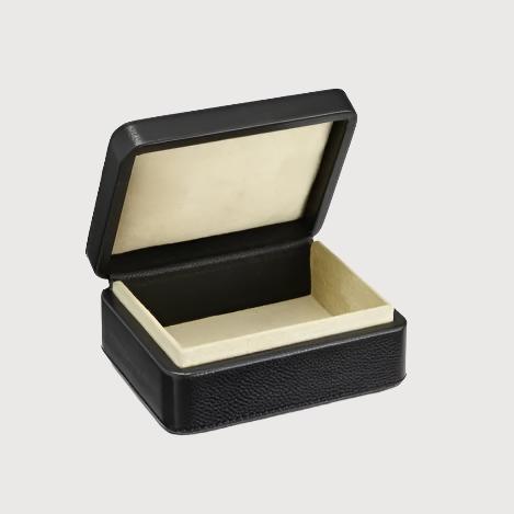 Leather Accessories Box, Black