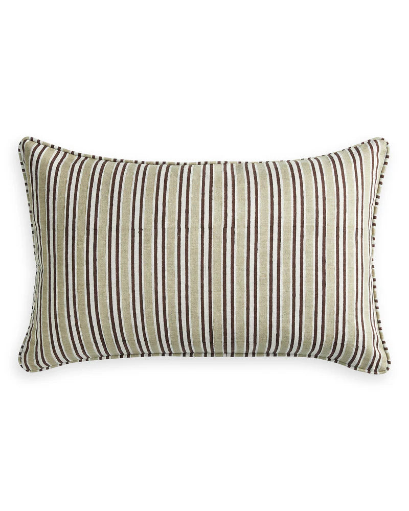 Alacha Juniper linen lumbar cushion 35 x 55cm