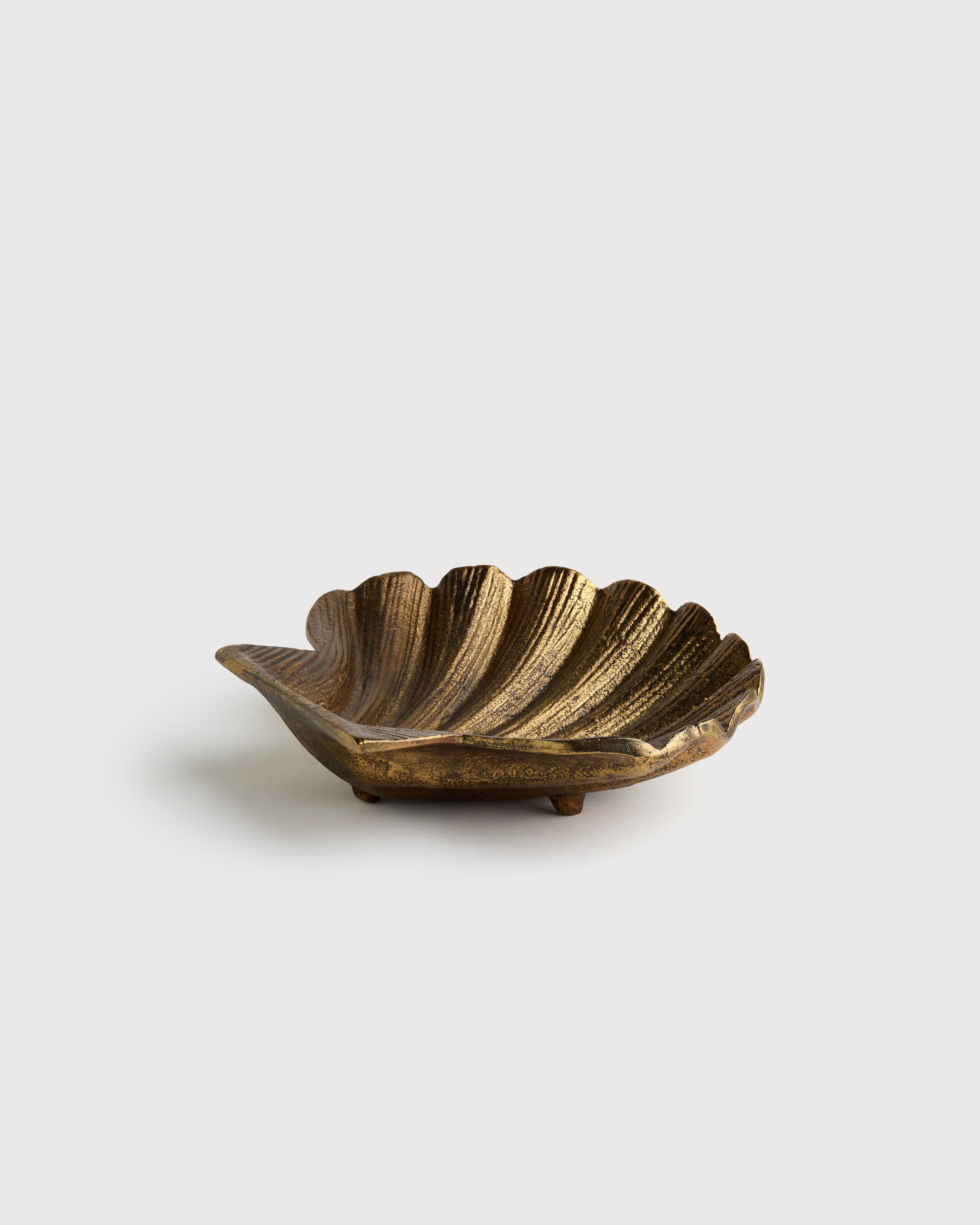 Brass Shell Dish, Large
