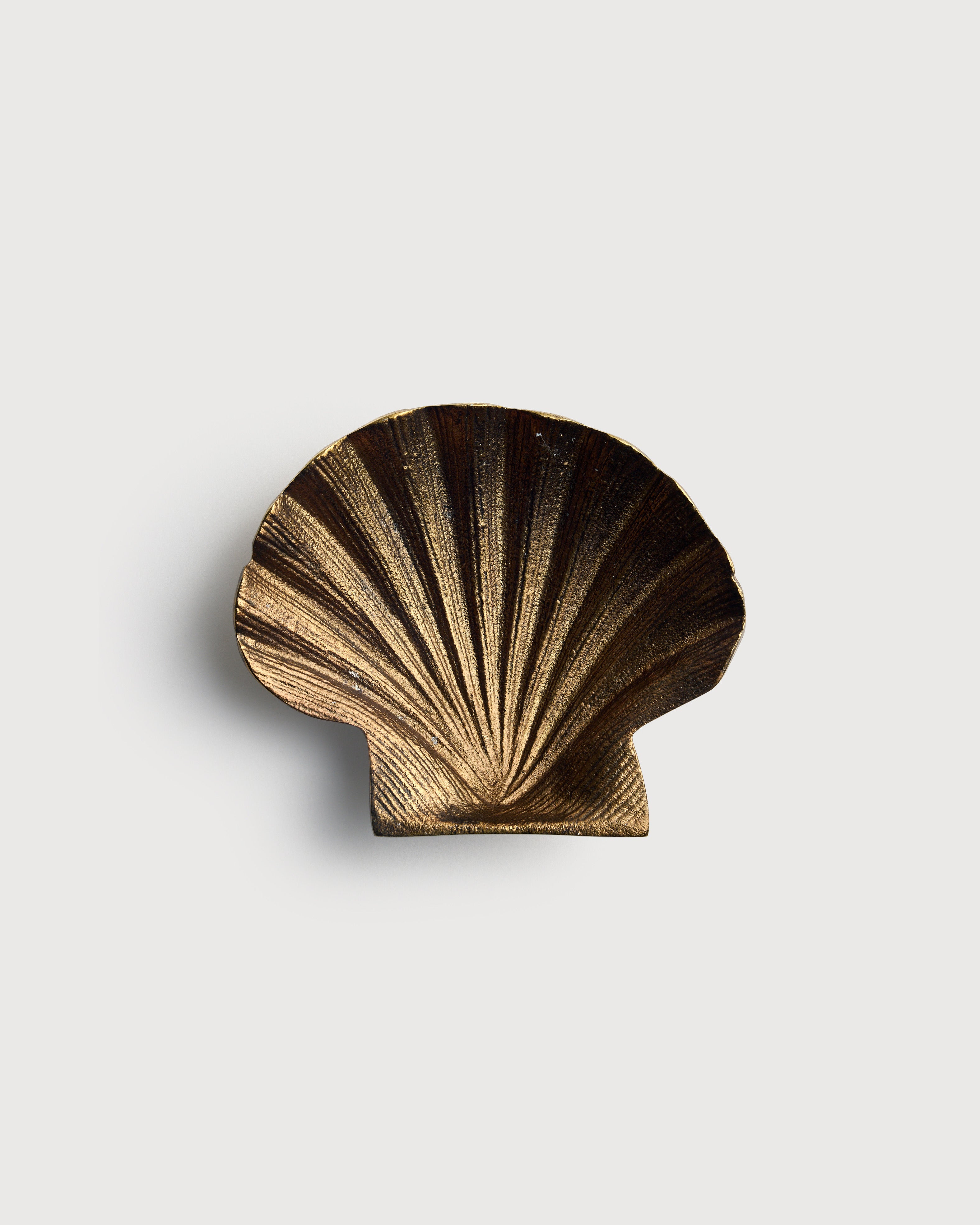Brass Shell Dish, Large