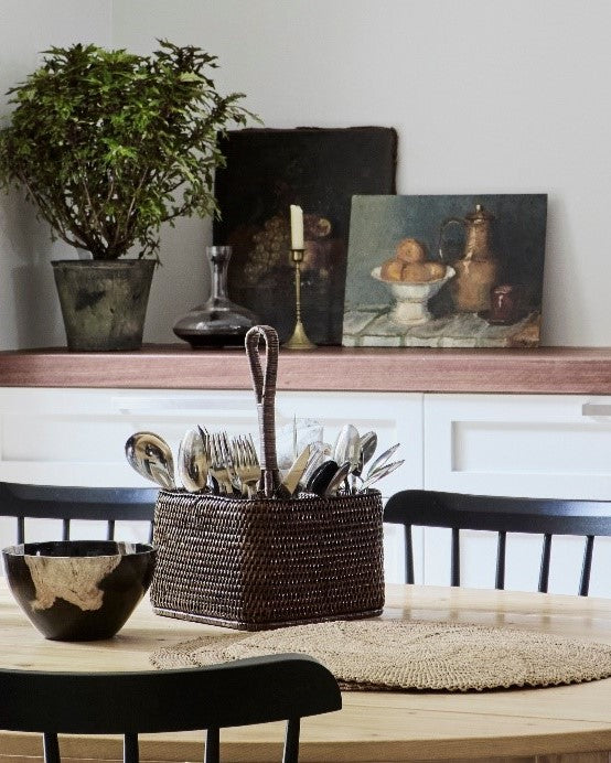 Rattan Caddy Square