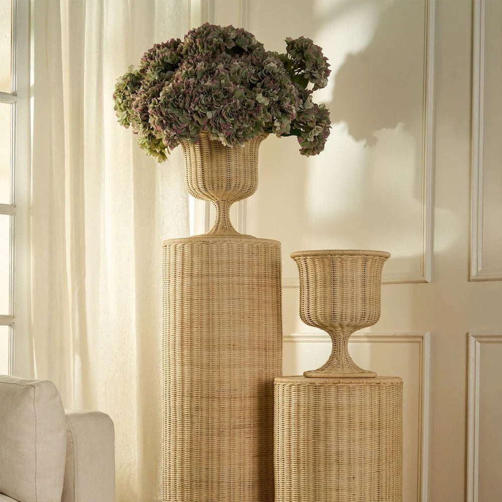 Belmont Rattan Urn Small
