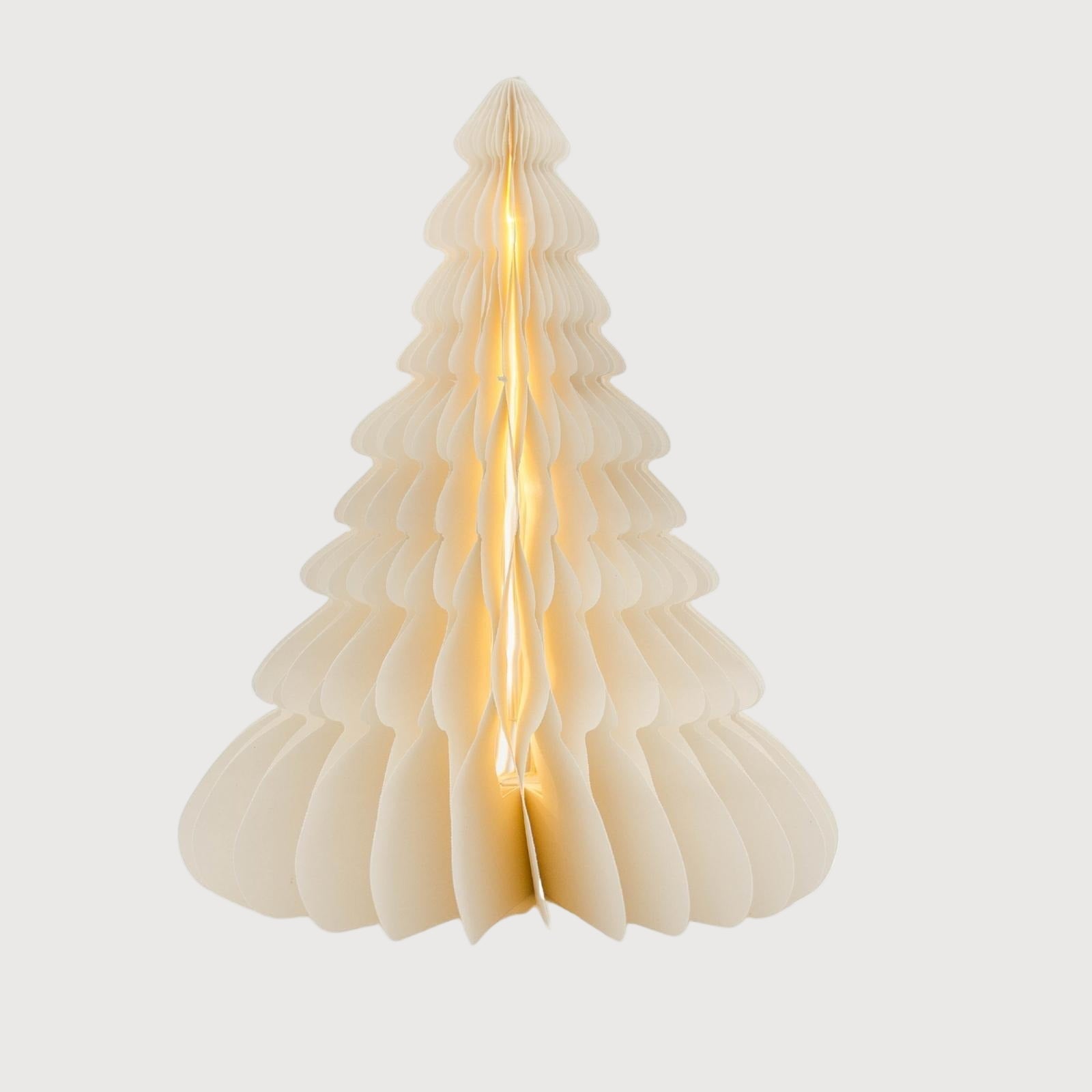 Tree Standing Off-White with LED Light 36cm