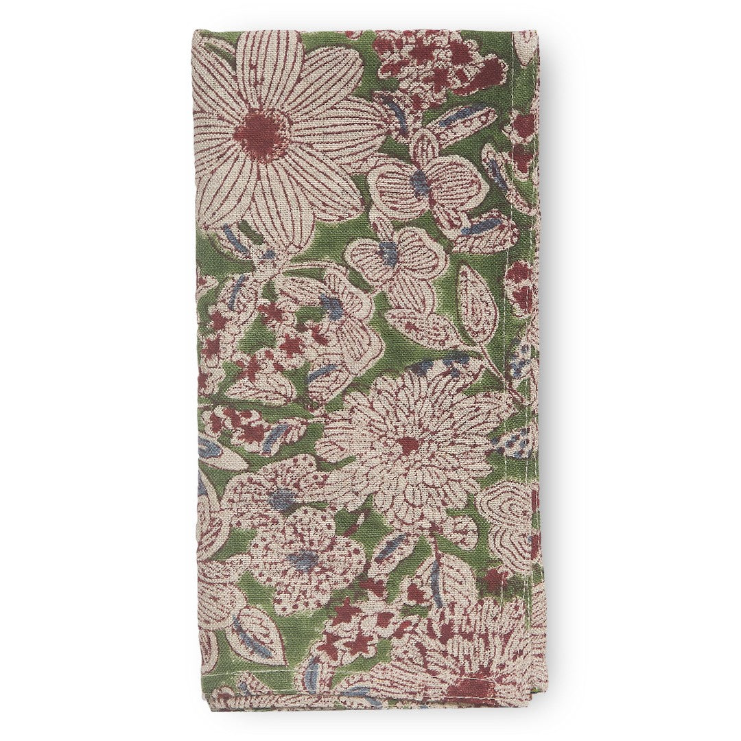 Blooming Napkin, Green Set of 4