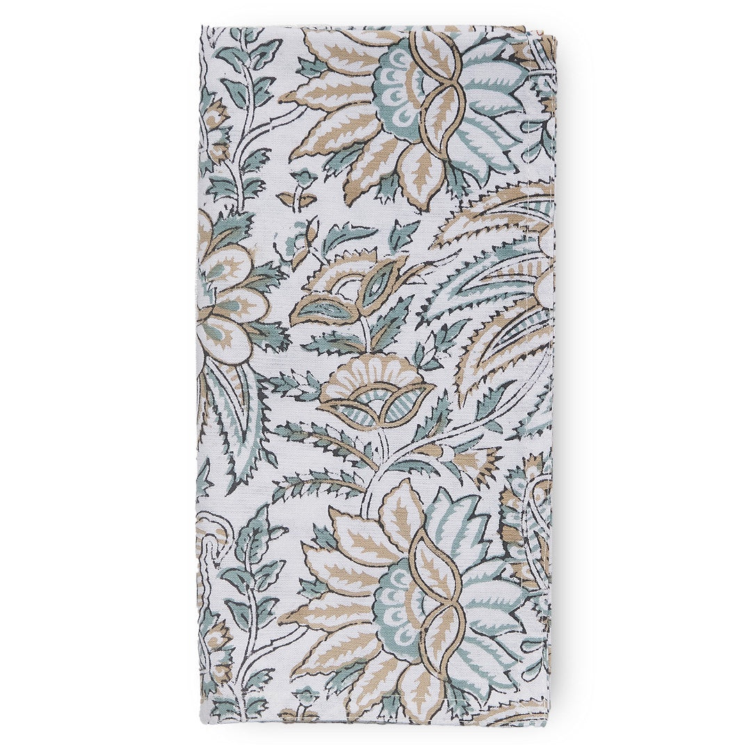 Bromley Floral Napkins, Sage (Set of 4)