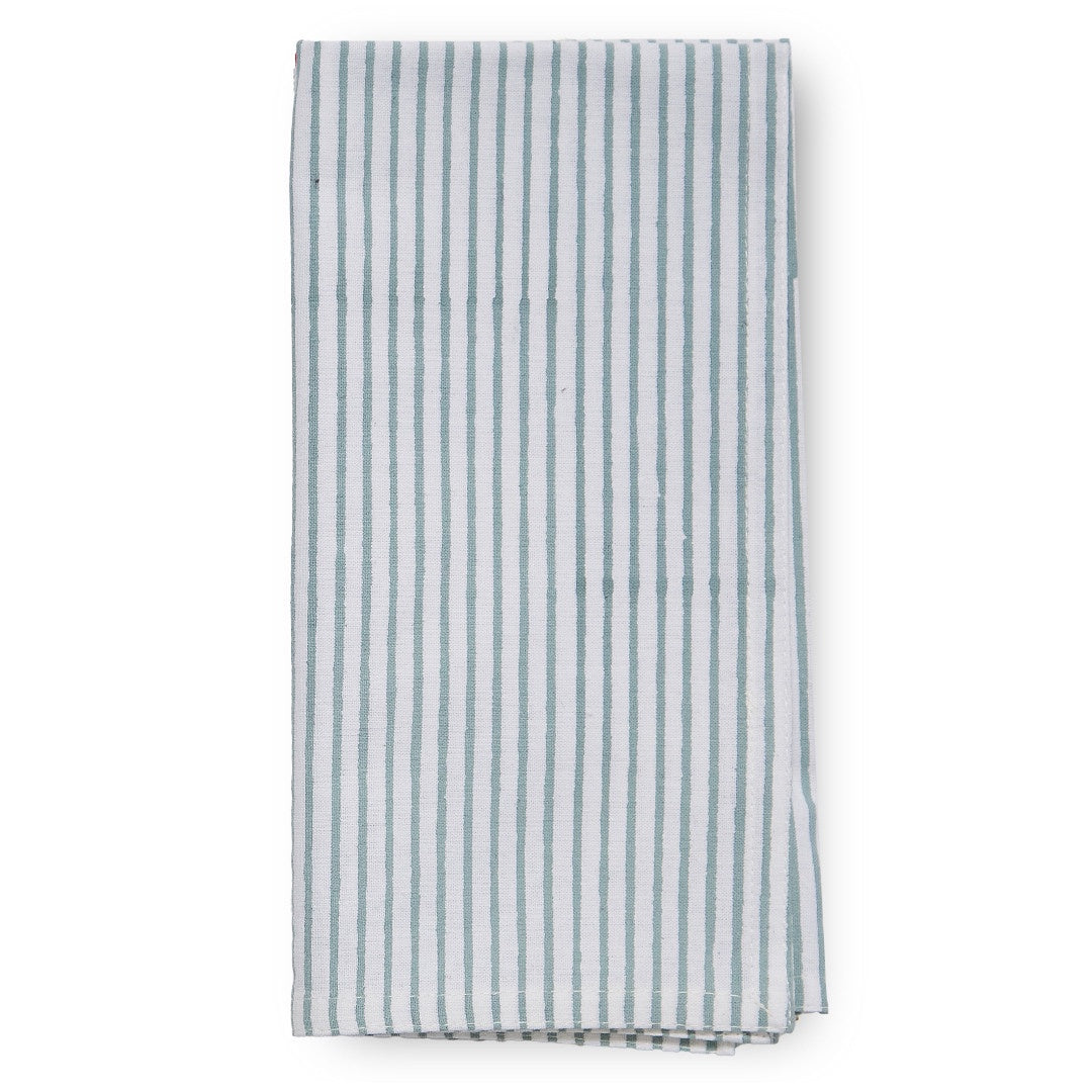 Bromley Stripe Napkins, Sage (Set of 4)