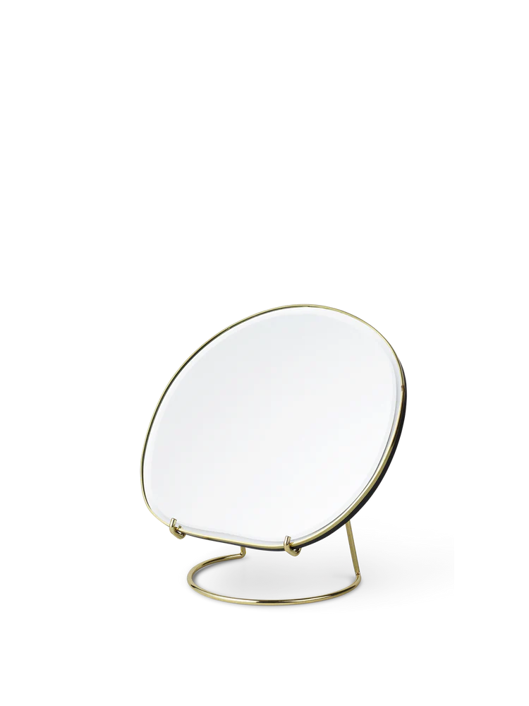 Pond Table Mirror, Brass