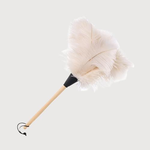 White Ostrich Feather Duster 50cm