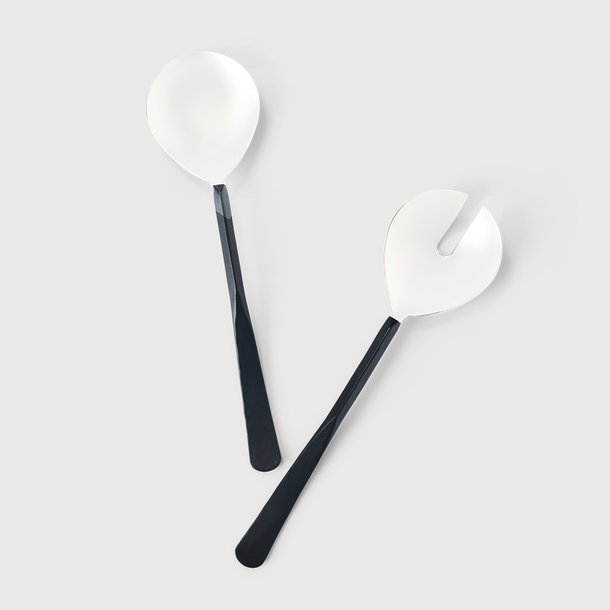 KATE NIXON HOME Valor salad servers, elegant serving utensils shown together