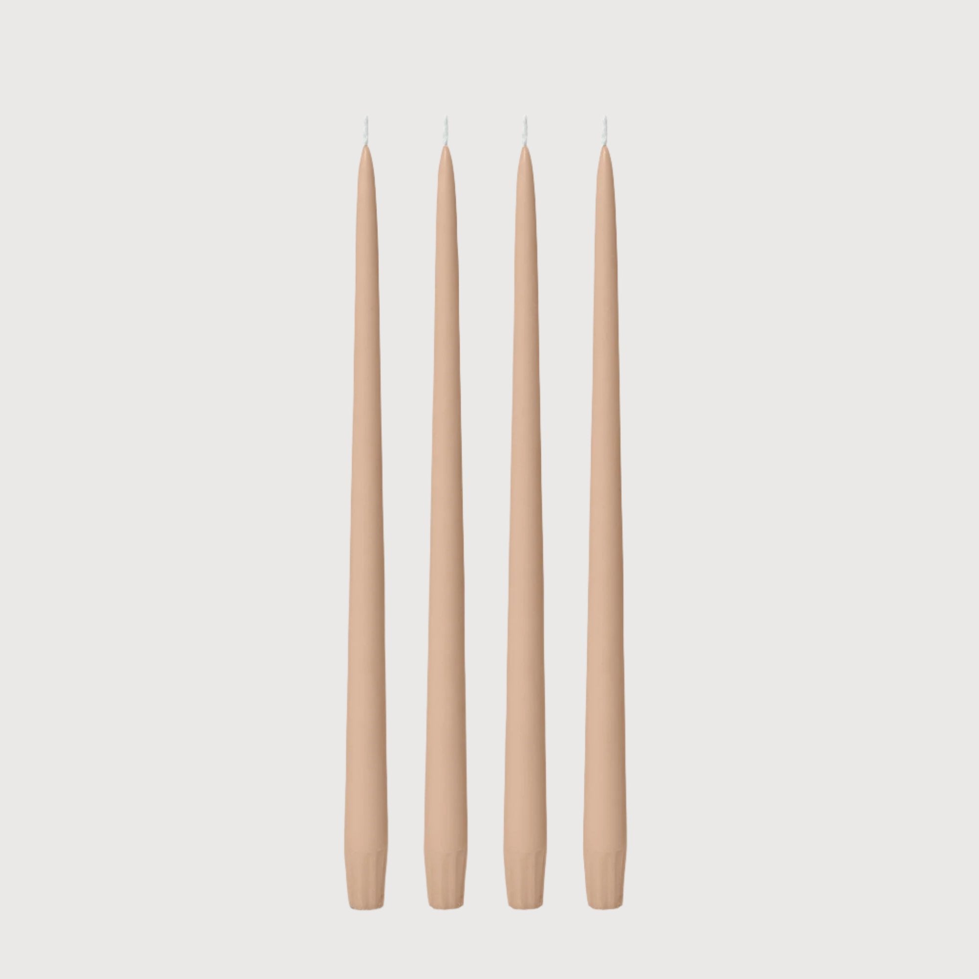 Tapered Candle 35cm, Latte, Pack of 4