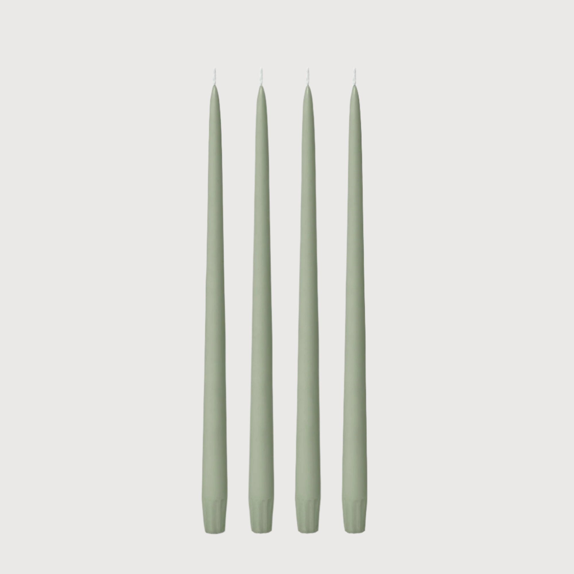 Tapered Candle 35cm, Pale Eucalypt, Pack of 4