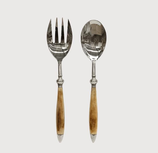 Soho Bone Salad Servers, 2pc Set